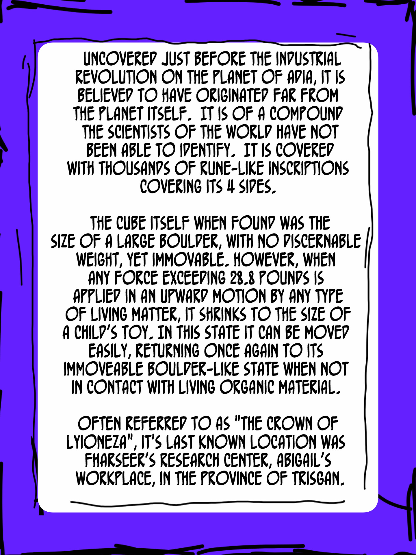 The Artifact page 2